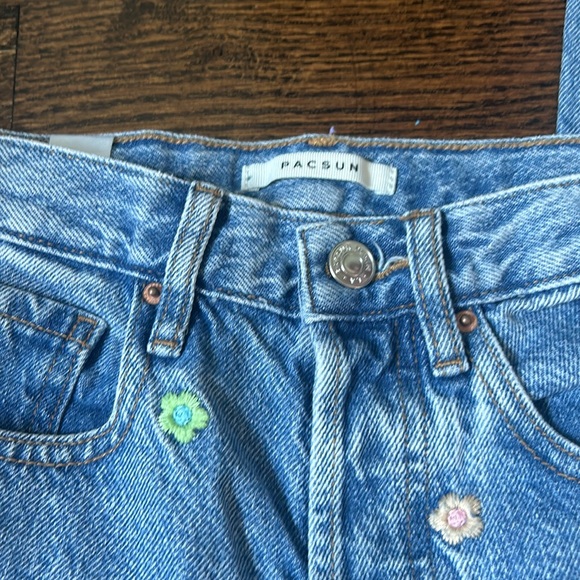 Pacsun Flower Power Dad Jean 23 - Picture 3 of 4